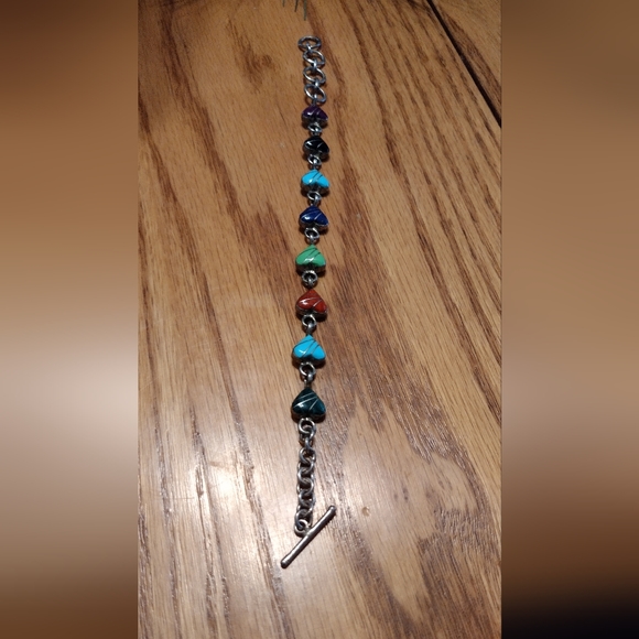 Sterling hand enameled designer bracelet - Picture 13 of 16